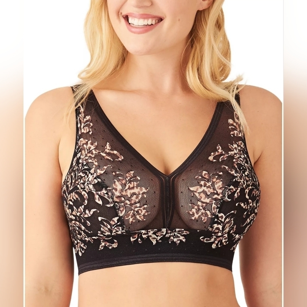Wacoal Net Effect Soft Cup Bra 810340 Sz. 34 D/DD
